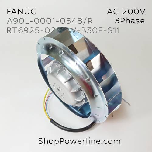 พัดลม Fan FANUC (A90L-0001-0548/R, RT6925-0220W-B30F-S11) AC200V 175x32mm (4wire 3phase)