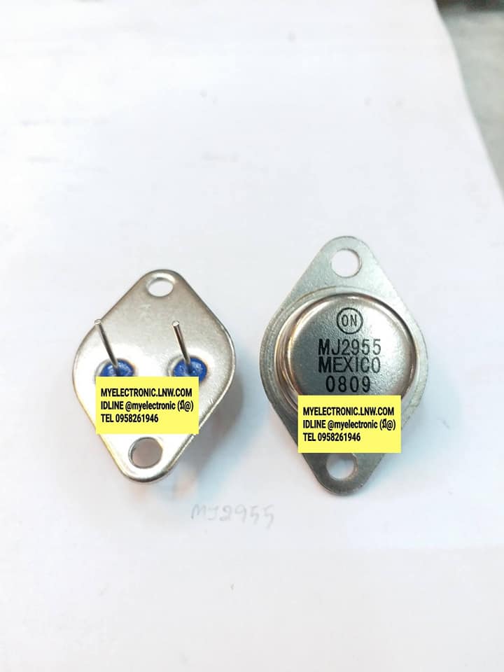 ขาย MJ2955 ตัวถังTO-3 จานบิน ยี่ห้อON-SEMI ผลิตMEXICO ราคา ตัวละ . . . . . หน่วย บาท