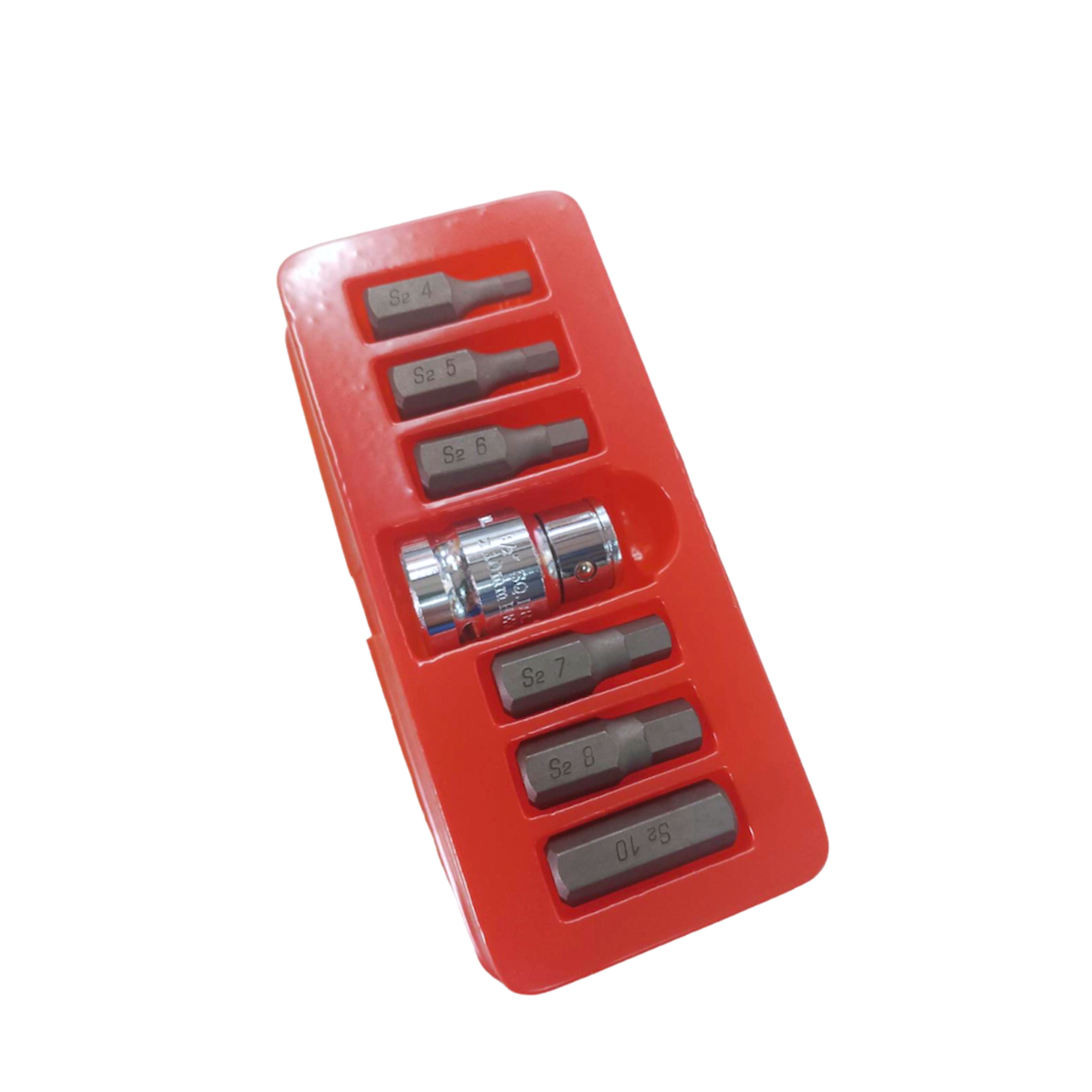 AMPRO บ็อกเดือย รู 1/2" TX 6เหลี่ยม 7ตัวชุด (33211)