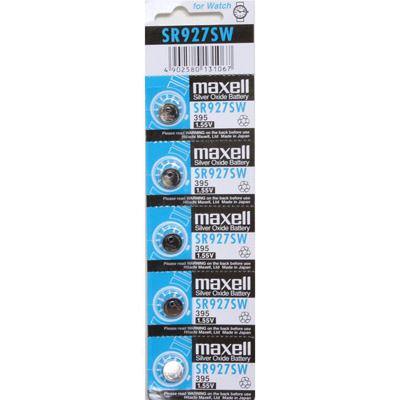 แบตเตอรี่ Battery Maxell (SR927SW 395) 1.55V (Pack5)