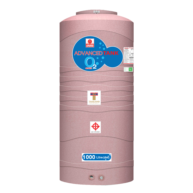 ถังเก็บน้ำบนดิน แอ็ดวานซ์ รุ่นโอทู (O2) ขนาด 1000 ลิตร ราคาถูก ส่งฟรี