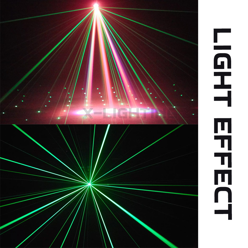 Mini Moving Head Beam RGBW 30W พร้อมเลเซอร์เอฟเฟกต์ | รองรับ DMX512 | 2700K/6000K | IP20