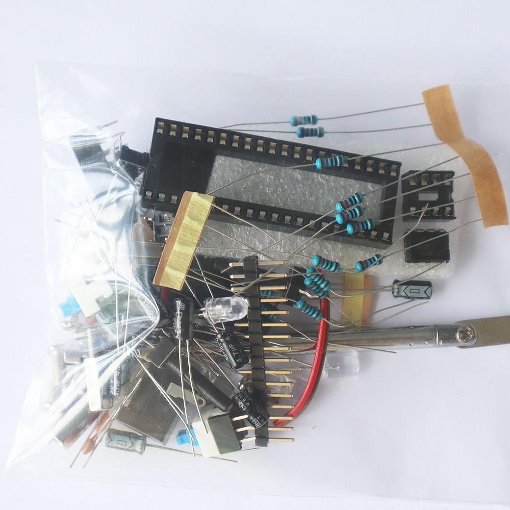 ชุดคิทเครื่องรับวิทยุ FM ใช้ไอซี RDA5807 พร้อมไฟ LED และกล่อง