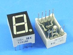 TOS-5161BG-B,7-SEGMENT COMMON ANODEเซเว่นเซกเมนท์คอมมอนอาโนด1หลักสีเขียว10ขาราคาตัวล่ะ