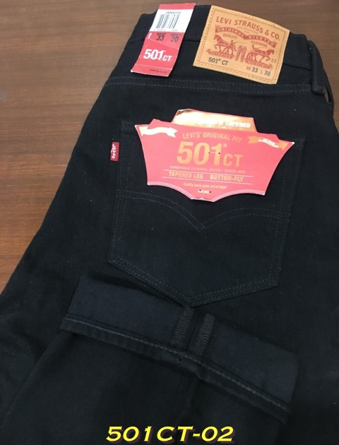 2. ใหม่ - Levi’s 501CT สีดำ Made in Egypt เอว 32 ยาว 29