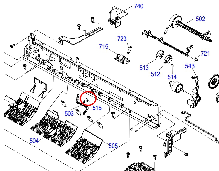 EXTENSION SPRING,0.134 EPSON L1216/L1256