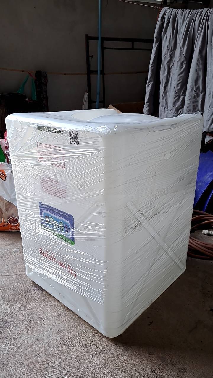 ถังน้ำทรงสี่เหลี่ยม P&S สีขาว สีน้ำเงิน ขนาด 300 , 500 ลิตร