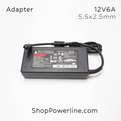 อะแดปเตอร์ Adapter 12V 6A (5.5x2.5,2.1mm)