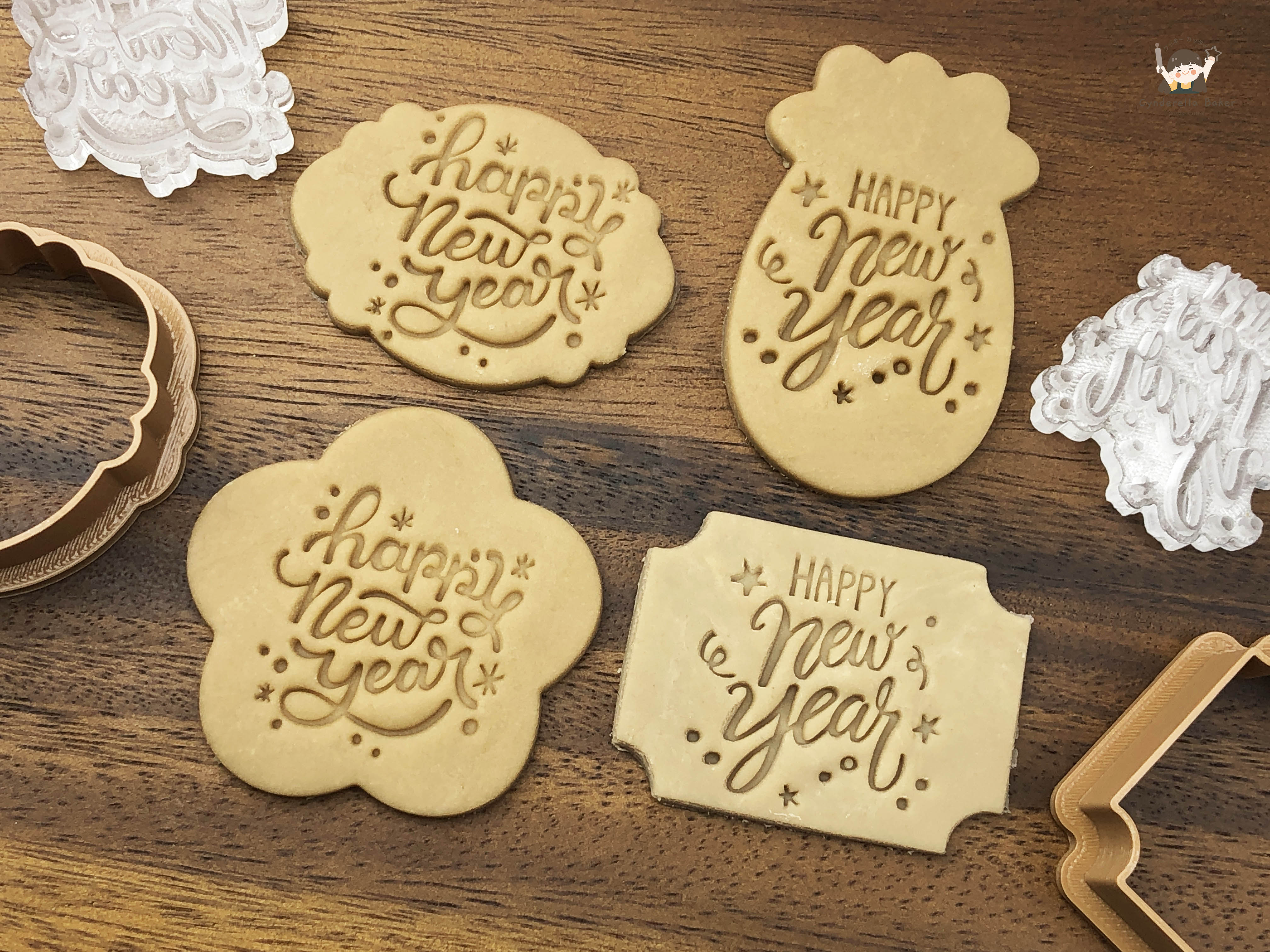 พิมพ์ Stamp ลาย Happy New Year (05)(06) (เลือกแบบด้านใน)