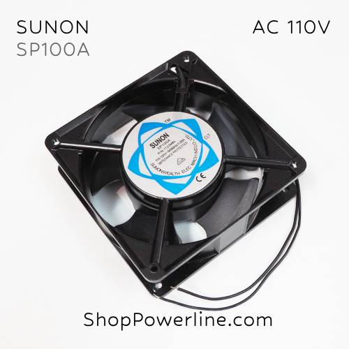 พัดลม Fan SUNON (SP100A, 1123HBL) AC110V 120x120x38mm.0.26A (2wire)