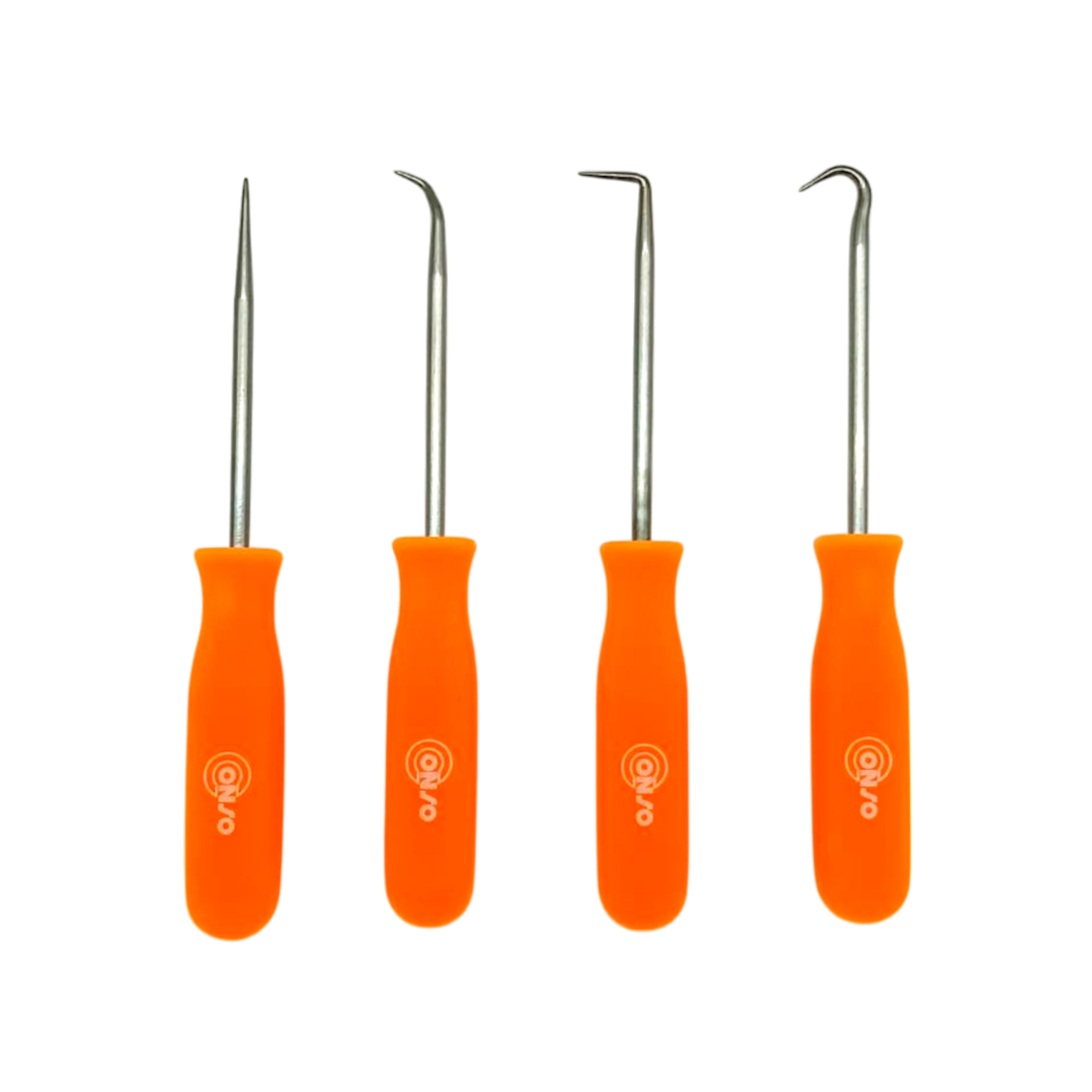 ชุดตะขอเกี่ยวซีล ตะขอเกี่ยวโอริง ไขควงเกี่ยวดึงซีลยาง ด้ามพลาสติก 4 ชิ้น CONSO CS-302