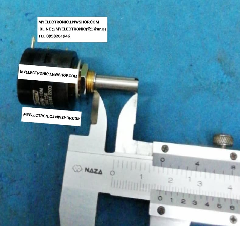 ขาย โวลุ่ม 22HPM-10M 5K ยี่ห้อ SAKAE โวลุ่ม5K10รอบ โวลุ่ม ปรับ สิบรอบ 10รอบ ราคา ตัวละ . . . . หน่วย บาท