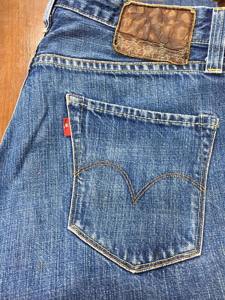 8. Levi's Capital E - Matchstick ขากระบอกเล็ก Made in USA เอว 32 ยาว 34.5