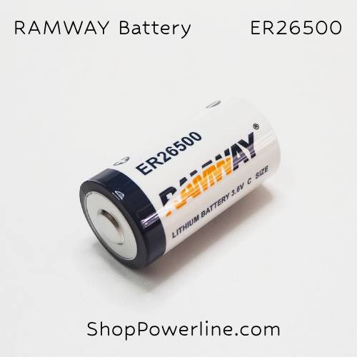 แบตเตอรี่ Battery RAMWAY (ER26500) 3.6V C 9000mAh