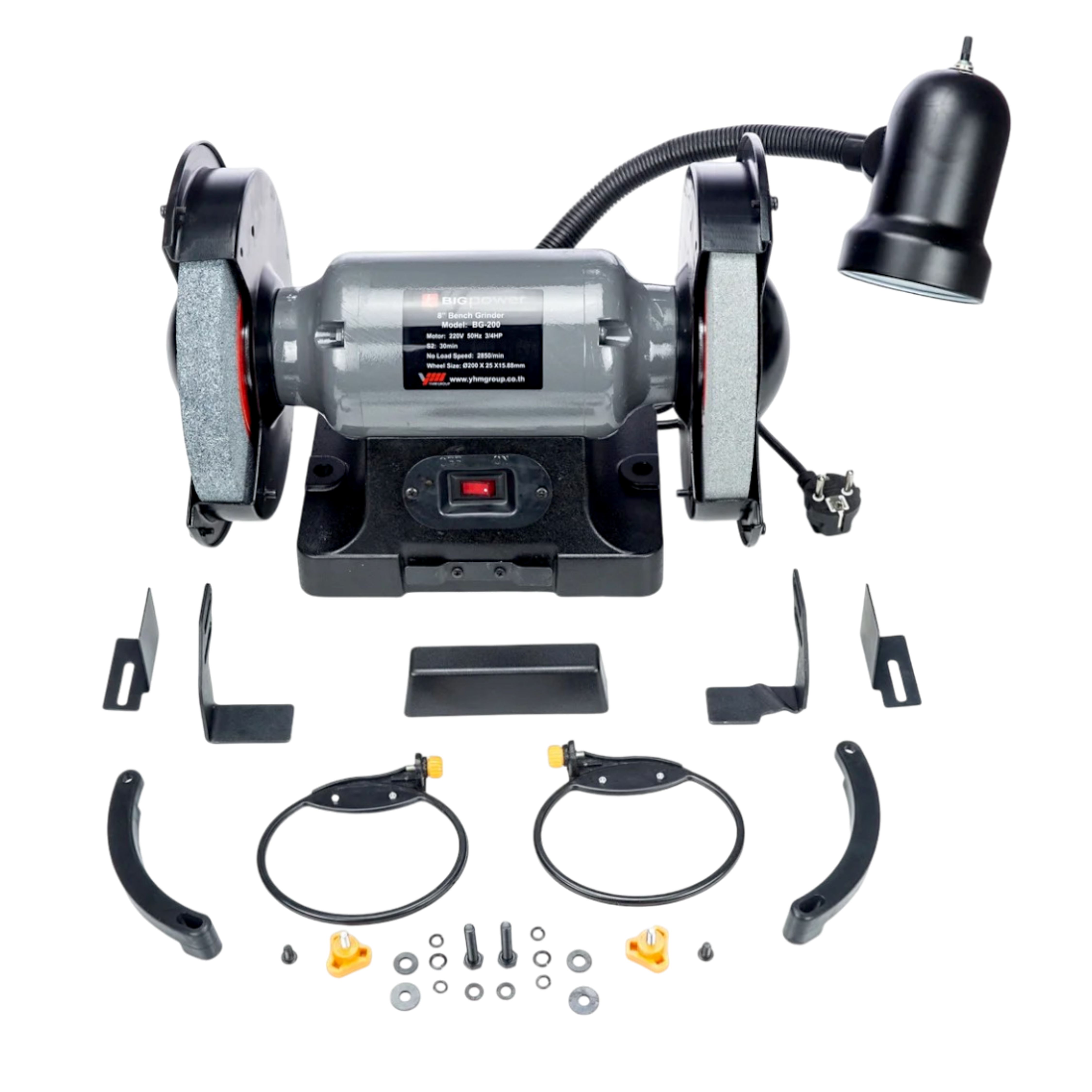 BIGPOWER มอเตอร์หินไฟ ขนาด 8 นิ้ว รุ่น BG-200/TDS