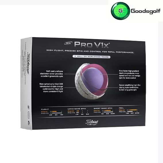 ลูกกอล์ฟ Titleist Pro V1x รุ่นใหม่ปี 2025 !