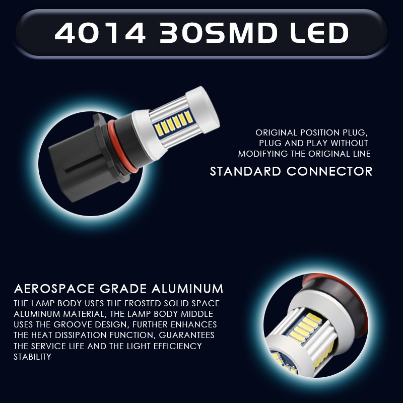 หลอดไฟตัดหมอก LED ขั้ว P13W PSX26W ไฟตัดหมอกรถตู้ แสงสีขาว 800LM 10W 12V