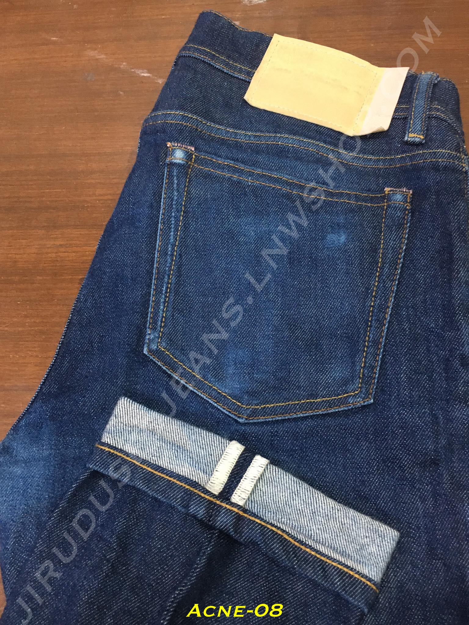 8. Acne Studios - Blå Konst - North Indigo ผ้าดิบ เอว 31 ยาว 32 Made in Italy