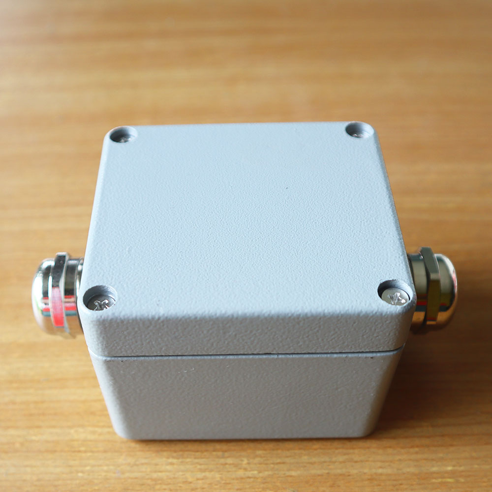 กล่องเทอร์มินอล Terminal อลูมิเนียมกันน้ำ ขนาด 80 X 75 X 60 มม. เข้า 1 ออก 1