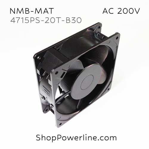 พัดลม Fan NMB-MAT (4715PS-20T-B30) AC200V 120x120x38mm 14/13W (2pin)