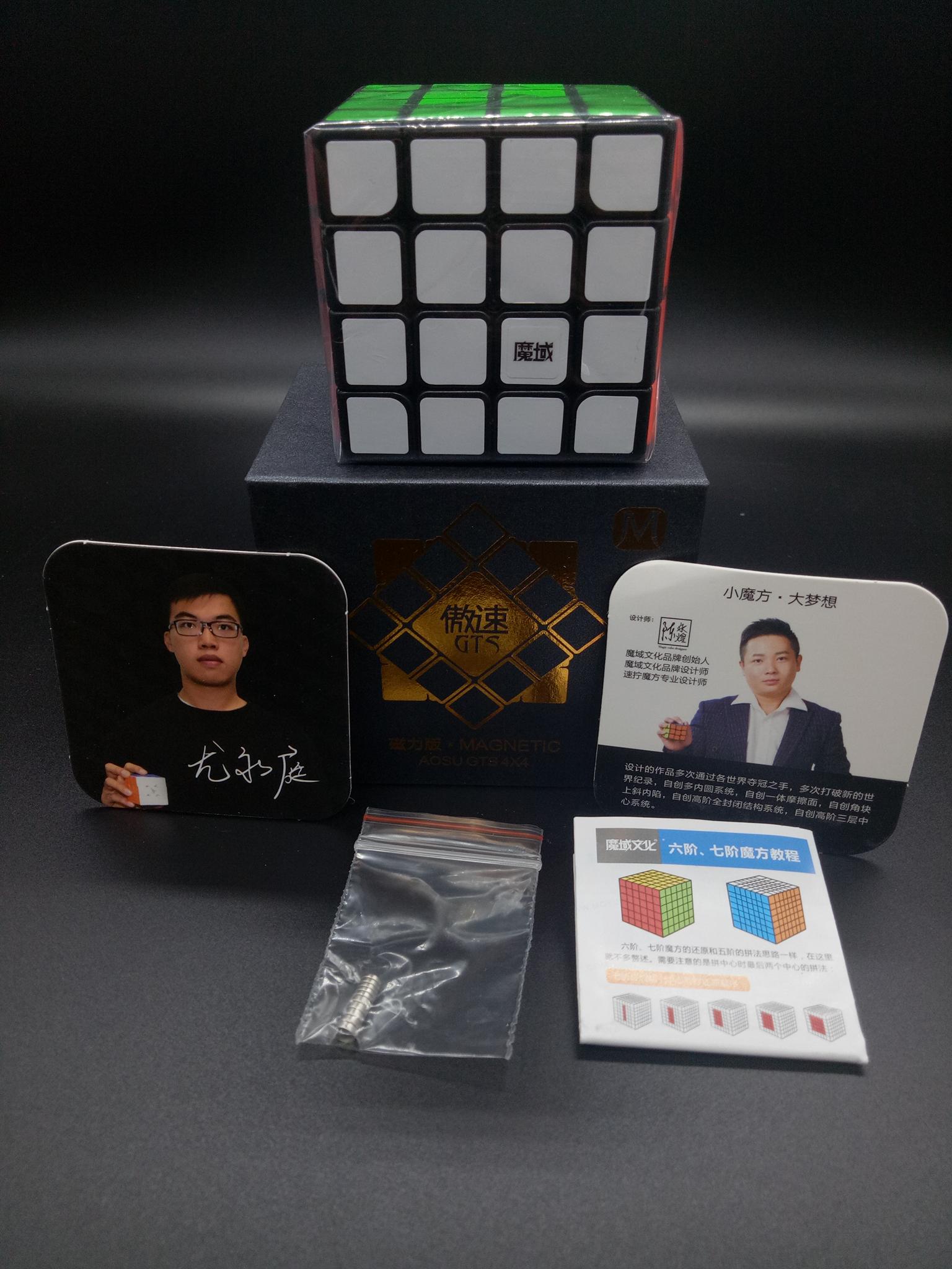 รูบิค Rubik MoYu AoSu 4×4 GTS Magnetic (แม่เหล็ก) รูบิค 4x4 คุณภาพสูงระดับแข่งขัน ลื่นตั้แต่แกะกล่อง ไม่ต้องปรับแต่งอะไรเพิ่ม Rubikmall จำหน่ายของแท้เท่านั้น Rubik.รูบิค.รูบิก .ของเล่นเเสริมพัฒนาการ ไอคิว ฝึกสมาธิ