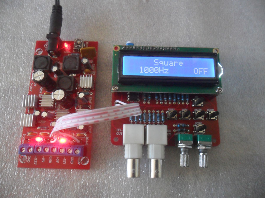 ชุดจ่ายไฟหลาย output สำหรับวงจรกำเนิดความถี่เสียง แบบ DDS 1 ถึง 65,535 KHz (แบบยังไม่ได้บัดกรี)