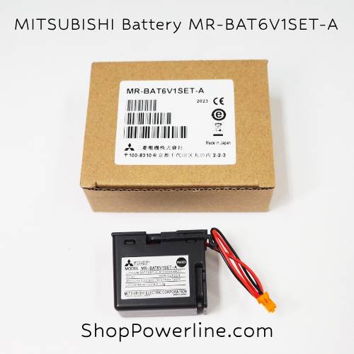 แบตเตอรี่ Battery Mitsubishi (MR-BAT6V1SET-A, MR-J4) 6V (Orange Plug)