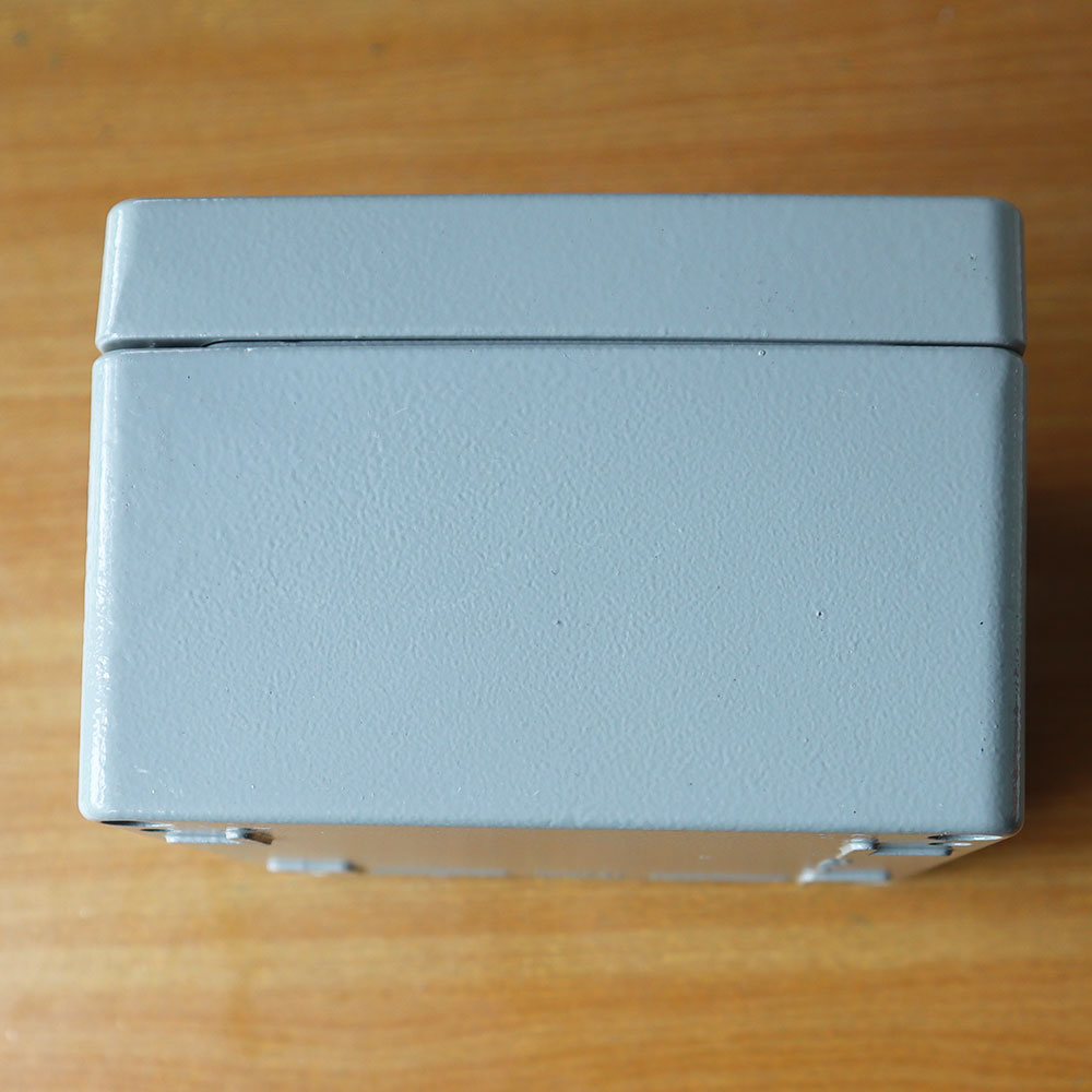 กล่องอลูมิเนียมกันน้ำ IP66 สีเทา ขนาด 120 X 120 X 80 มม.