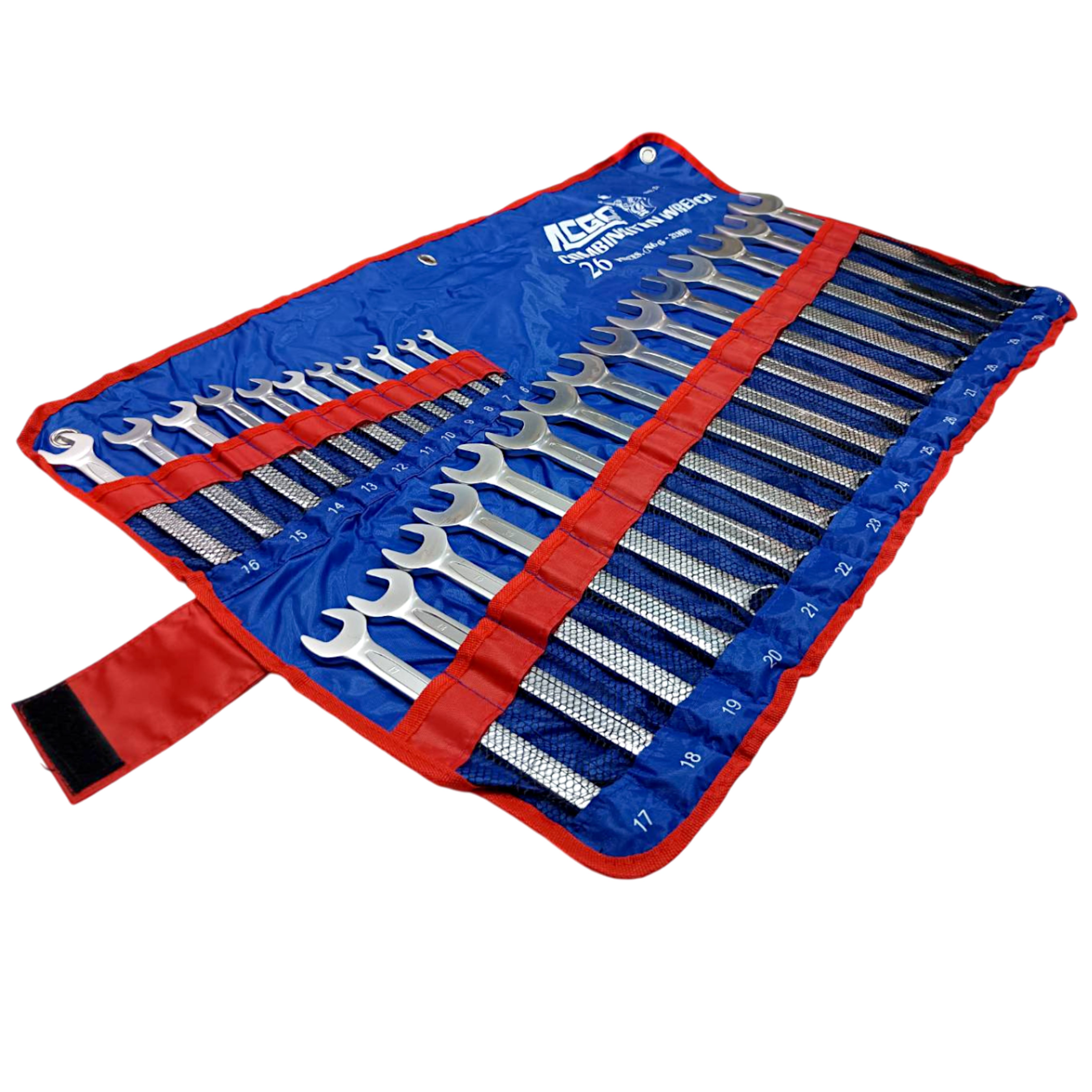 ACGO ประแจแหวนข้างปากตายแบบชุด 26 ตัว ขนาด 6-32 mm No.2632M