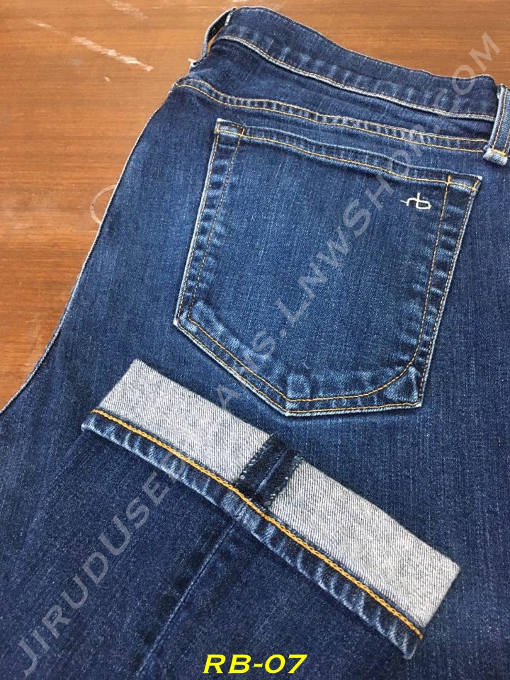 7. Rag & Bone - Fit 3 กระบอกตรง ผ้าญี่ปุ่น 10oz. เอว 35 ยาว 32 Made in USA