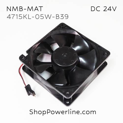 พัดลม Fan NMB-MAT (4715KL-05W-B39, A90L-0001-0509) DC24V 120x120x38mm 0.36A (3wire Fanuc 3pin Plug)