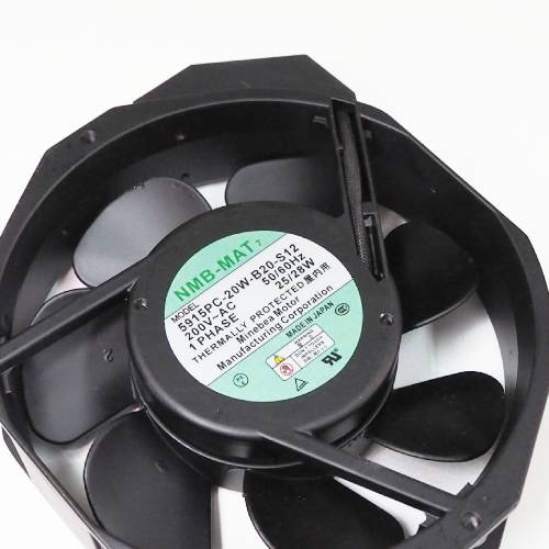 พัดลมใบพัดโลหะ Fan NMB-MAT (5915PC-20W-B20-S12) AC200V 172x150x38mm 25/28W (2pin)