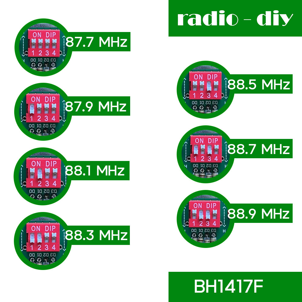 ชุดคิทเครื่องส่งวิทยุ FM 100 เมตร เพื่อการศึกษาระบบ PLL BH1417F