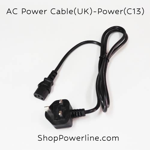 สายไฟ AC Power Cable/Fuse(UK) - Power(C13) (0.75mm)(1.8m)