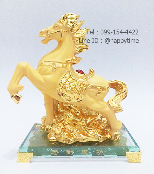 ของขวัญวันเกิดปีมะเมีย ม้าทองฐานแก้ว