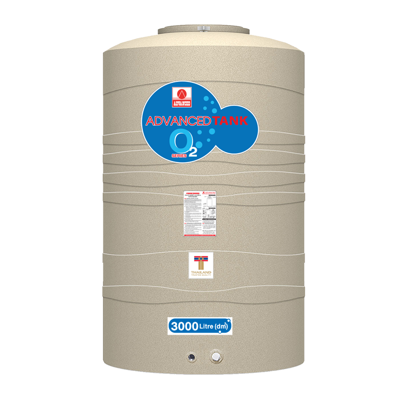 ถังเก็บน้ำบนดิน แอ็ดวานซ์ รุ่นโอทู (O2) ขนาด 3000 ลิตร ราคาถูก ส่งฟรี