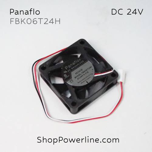 พัดลม Fan Panaflo (FBK06T24H) DC24V 60x60x15mm 0.11A (3wire White B2 Plug)