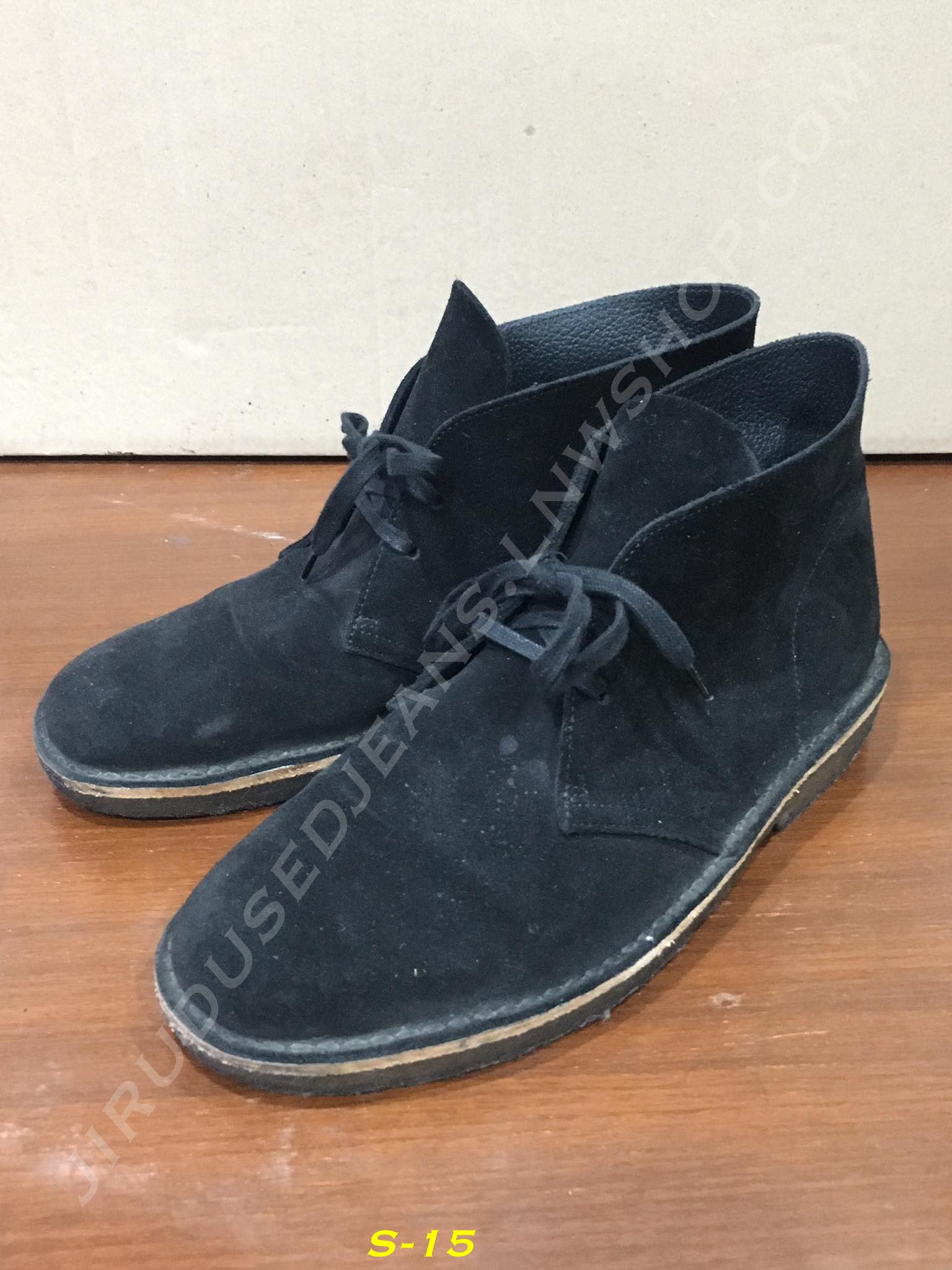 15. Clark Original - Desert Boot หนังกลับ สีดำ Made in Italy ขนาด 9US 42EU 27CM