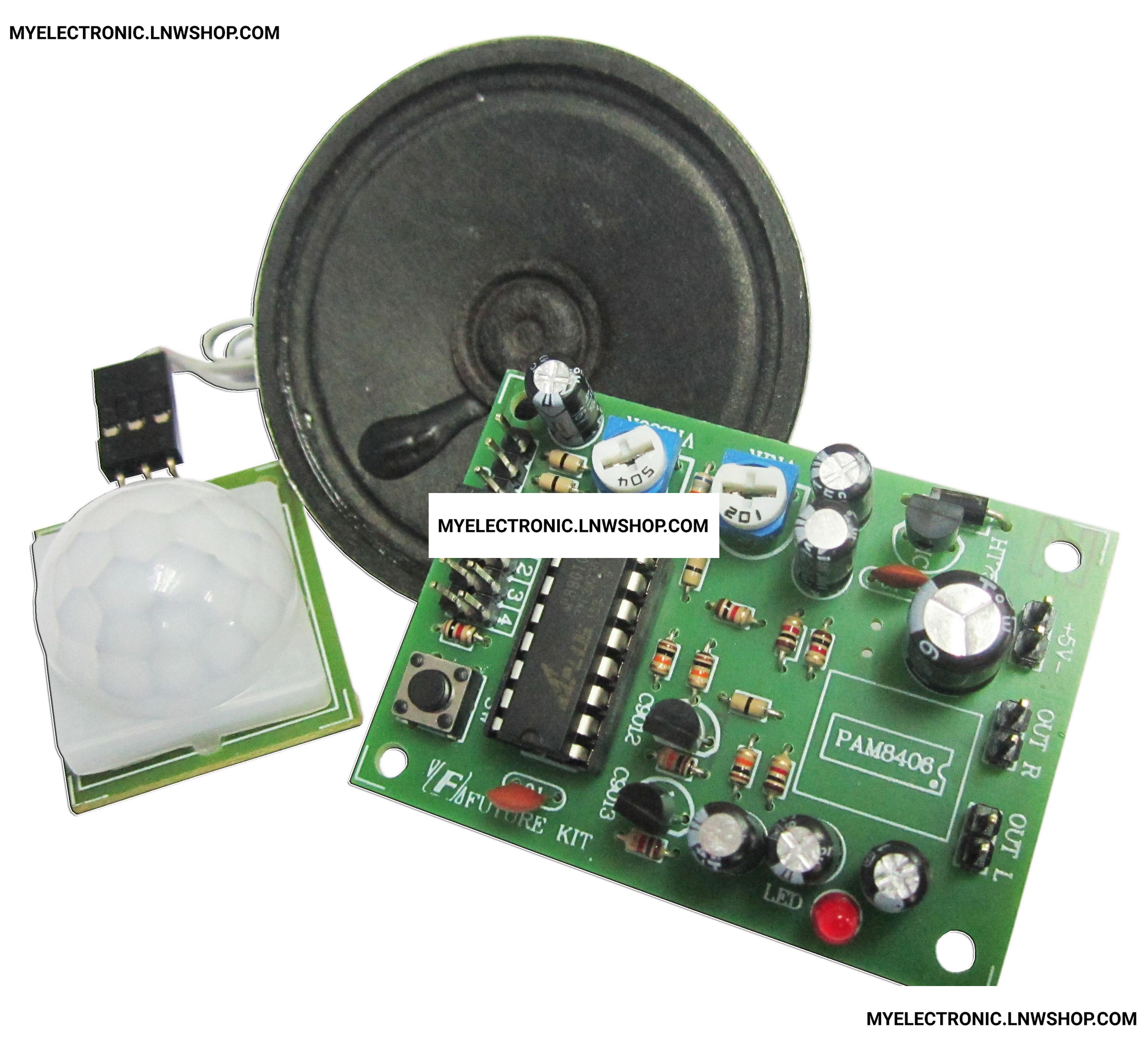 ขาย FA518 ชุด BACKING DOG ALARM SENSER วงจร สุนัขเฝ้าบ้าน ใช้ PIR CENSOR ชุดสำเร็จประกอบลงปริ้น แล้ว ชุดลงปริ้น ชุดประกอบลงปริ้น แล้ว ยี่ห้อ ฟิวเจอร์คิท BRAND FUTUREKIT โครงงาน อิเล็กทรอนิกส์ เพื่อการศึกษา เรียนรู้ ทำ โปรเจ็ค PROJECT นักเรียน นักศึกษา ราค