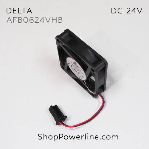พัดลม Fan DELTA (AFB0624VHB) DC24V 60x60x15mm 0.16A (3wire Fanuc Plug)