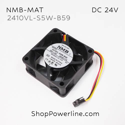 พัดลม Fan NMB-MAT (2410VL-S5W-B59, A90L-0001-0581) DC24V 60x60x25mm 0.11A (3wire Fanuc Special Plug)