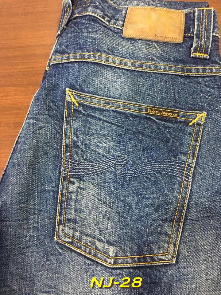 Nudie Jeans มือสอง Grim Tim Org. Gritty Blue เอว 33 ยาว 35