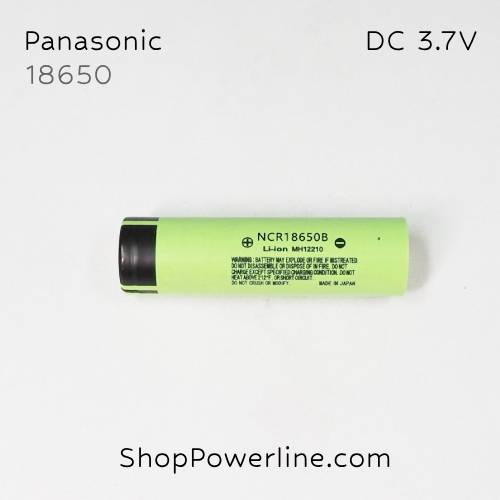 ถ่านชาร์จ Re-charge Battery Panasonic (NCR18650B, MH12210) 3.7V 18650 3400mAh (หัวเรียบ)