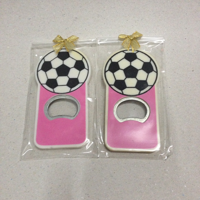 ที่เปิดขวดฟุตบอล แพ็คถุงแก้วติดโบว์