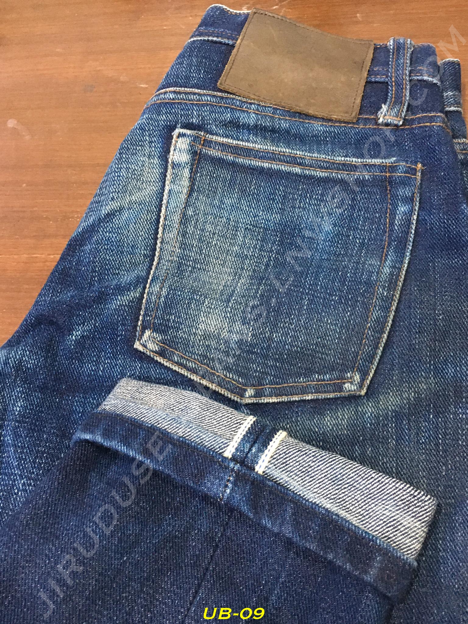9. The Unbranded - UB221 Tapered Fit ผ้าดิบญี่ปุ่น ริมน้ำเงิน 21oz เอว 30 ยาว 30