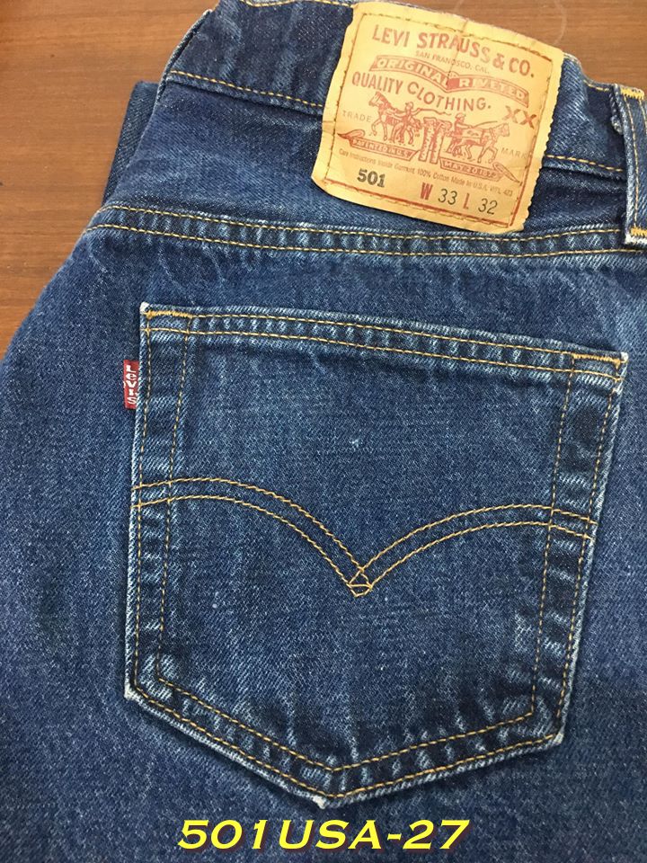 27. Levi's 501 Made in USA ปี 2000 เอว 33 ยาว 32