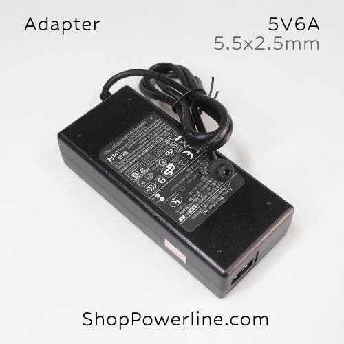 อะแดปเตอร์ Adapter 5V 6A (5.5x2.5,2.1mm)