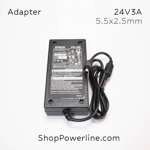 อะแดปเตอร์ Adapter Printer EPSON (PS-180) 24V 3A (5.5x2.5mm)