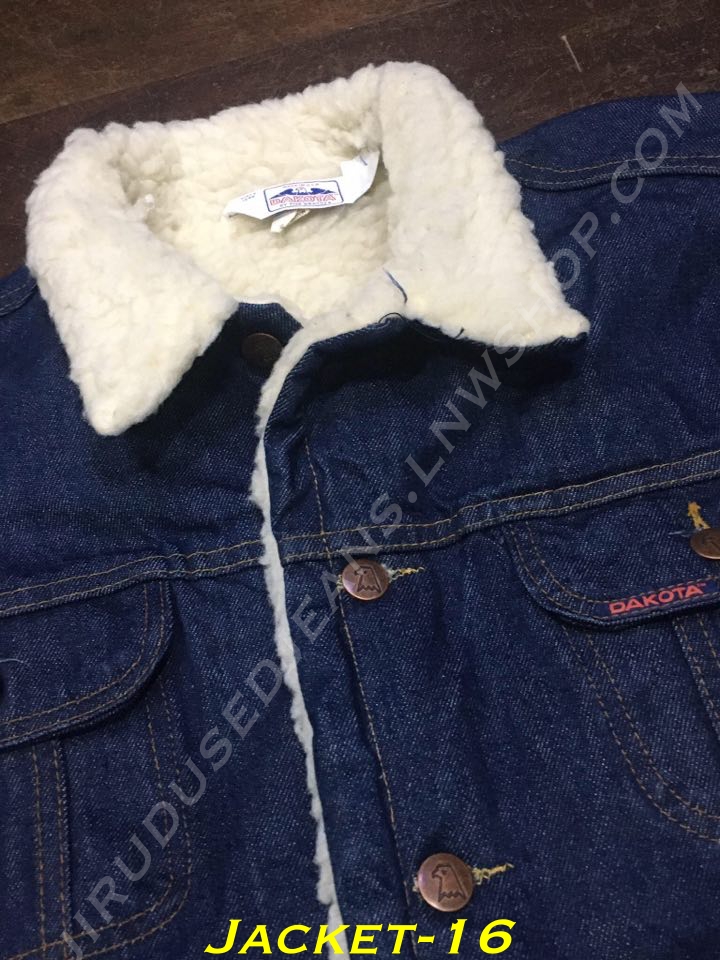 16. เสื้อยีนส์บุขนกันหนาว Dakota by Five Brother - Tracker Jacket Size L อก 48 Made in USA