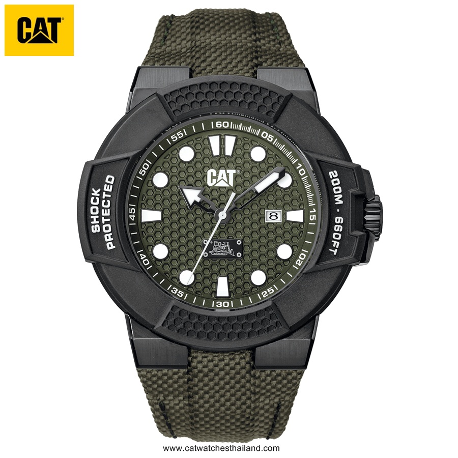 CAT SHOCKMASTER GREEN MILITARY รุ่น SF.161.63.313
